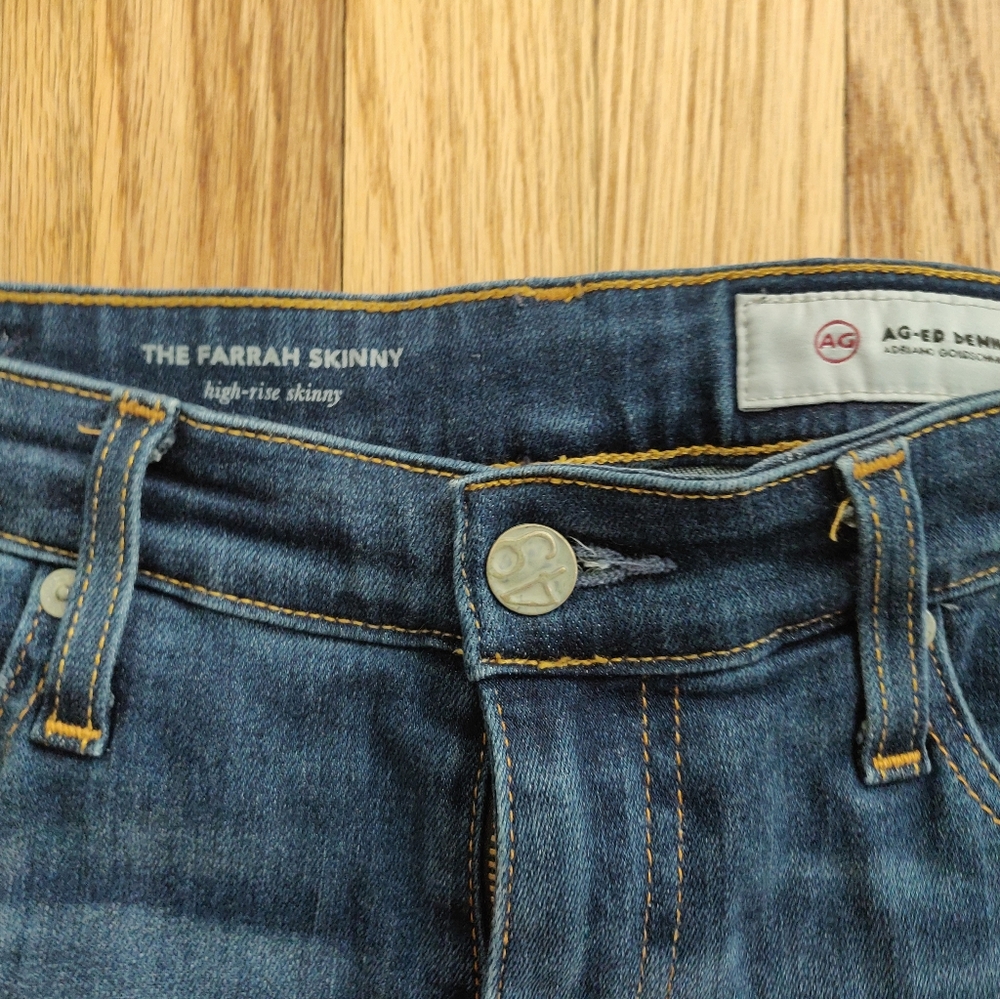 AG Denim Farrah High-waisted skinny jeans size 27